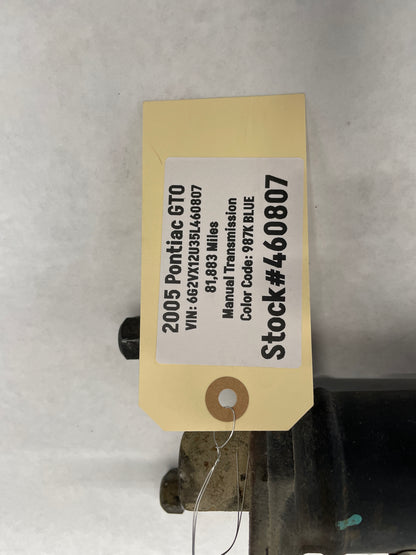2005 Pontiac GTO Drive Shaft Driveshaft OEM - Day's Parts Yard