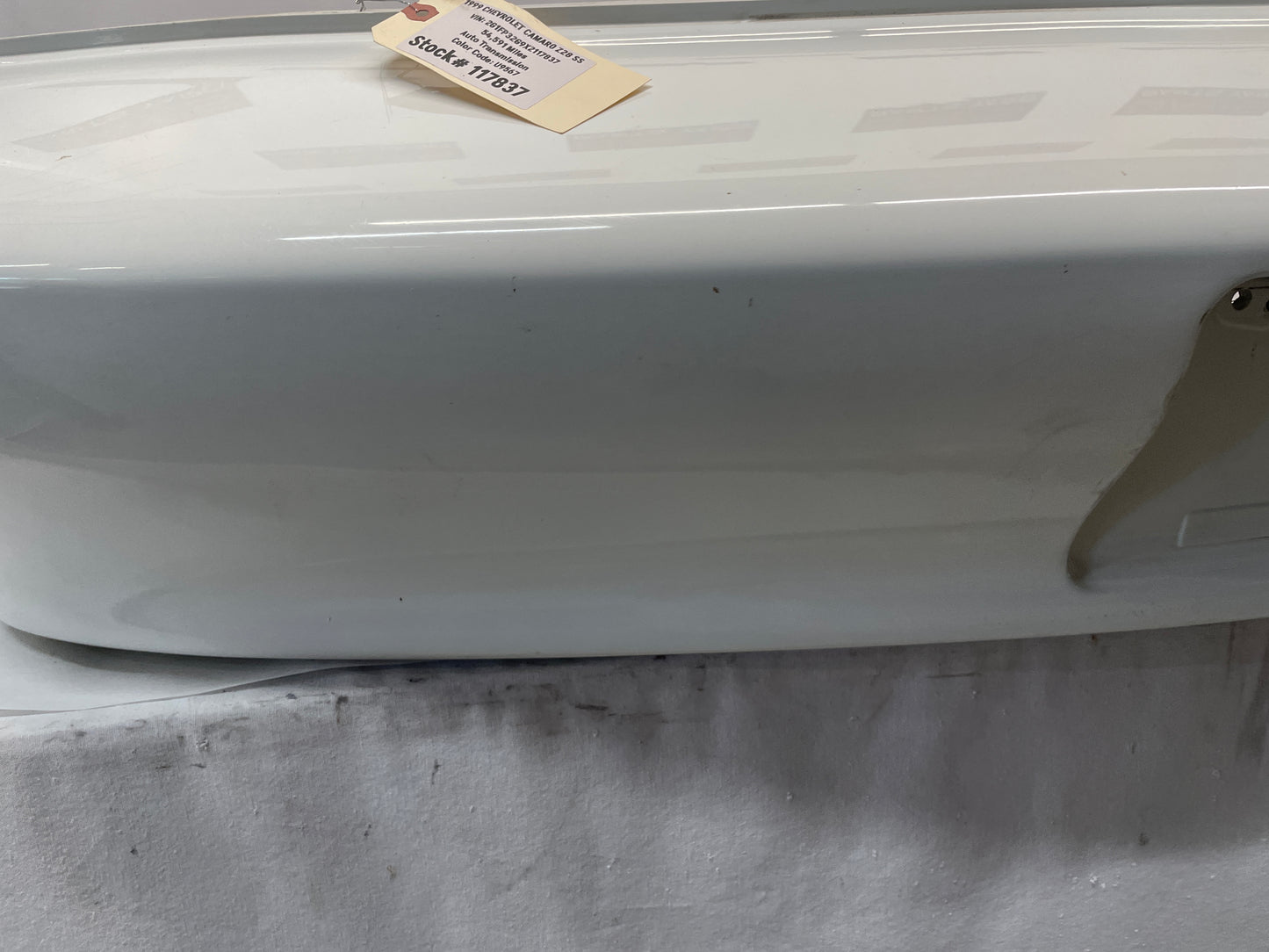 1999 Chevy Camaro Z28 SS Rear Bumper Cover Assembly White OEM - Day's Parts Yard