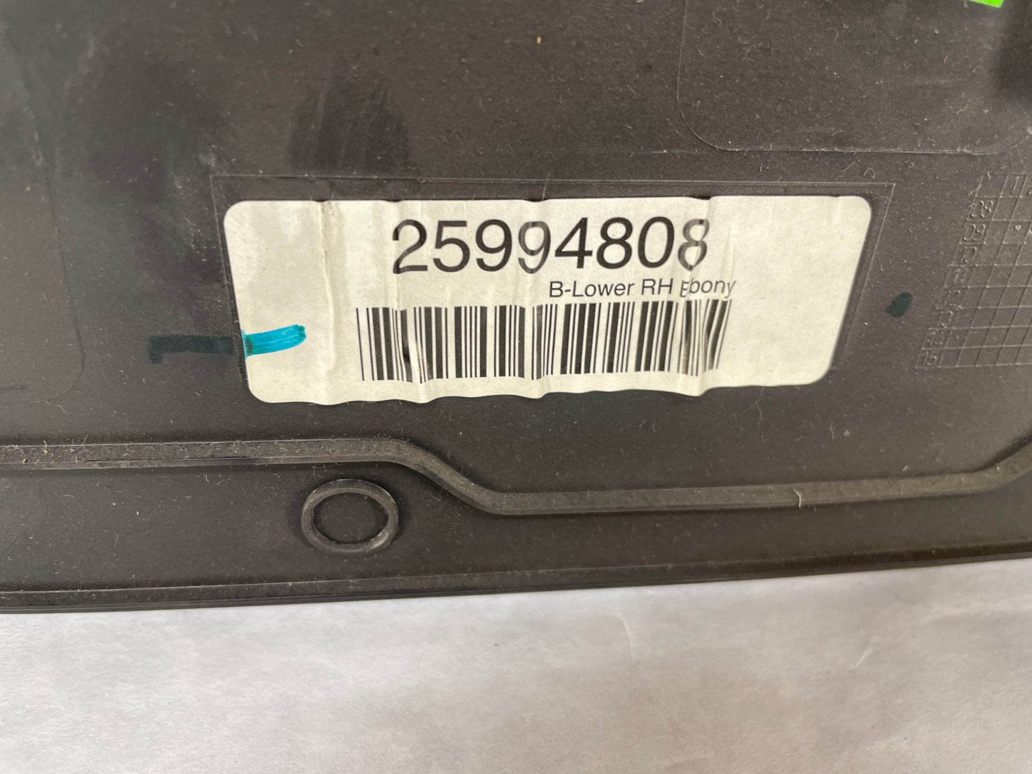 2010 Cadillac CTS-V Sedan RH Passenger Interior Lower B Pillar Trim Cover Black OEM