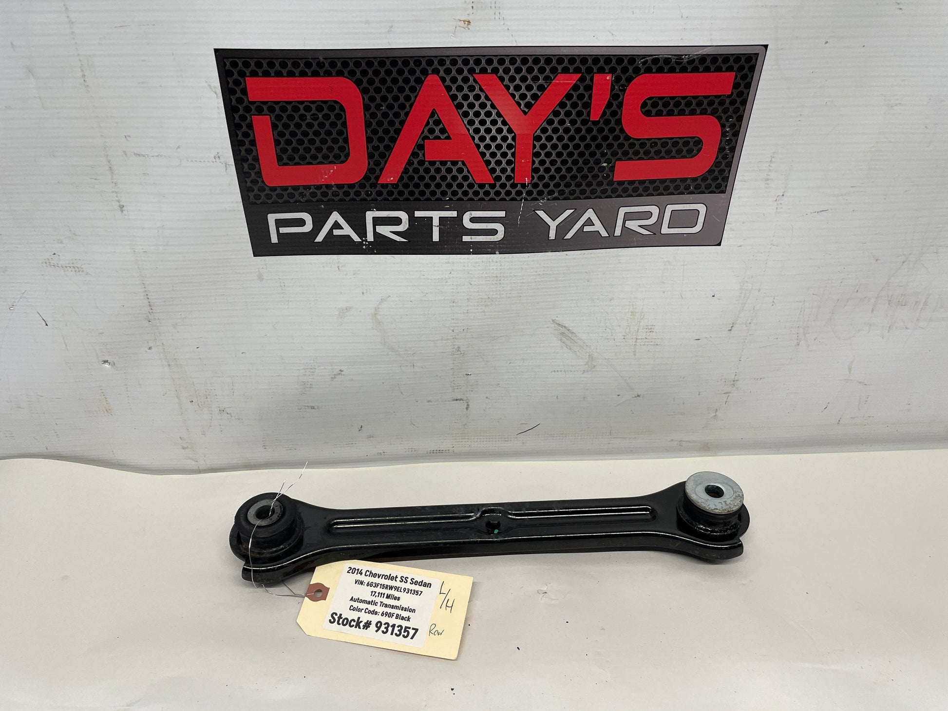 2014 Chevy SS Sedan LH Driver Rear Trailing Drag Link Control Arm OEM - Day's Parts Yard