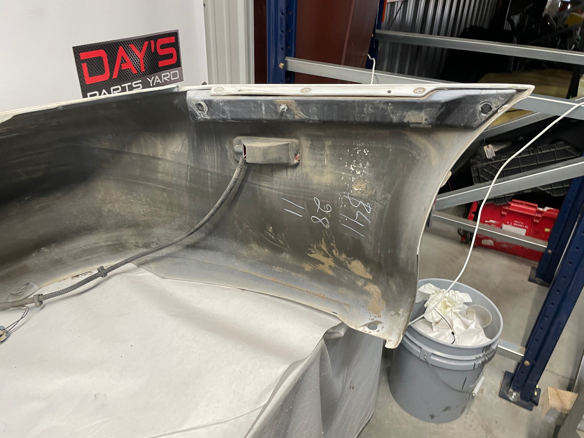 1999 Chevy Camaro Z28 SS Rear Bumper Cover Assembly White OEM - Day's Parts Yard