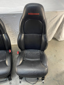 2004 Chevy C5 Corvette Z06 Seats Fronts Black Leather OEM - Day's Parts Yard