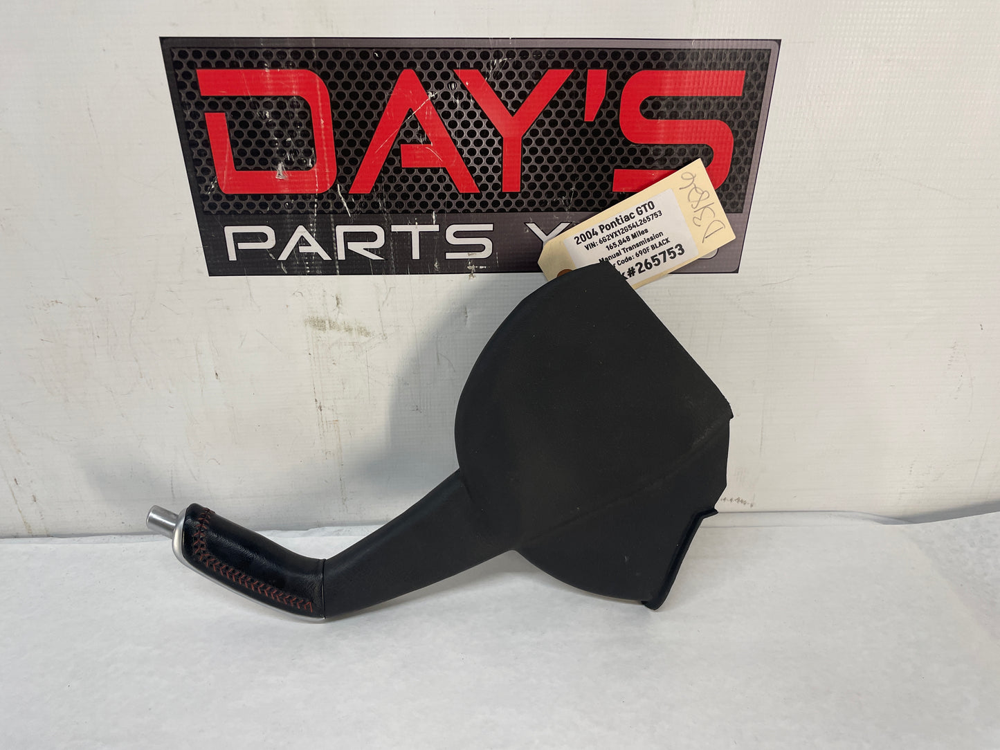 2004 Pontiac GTO Emergency Brake Handle Red Stitch OEM - Day's Parts Yard