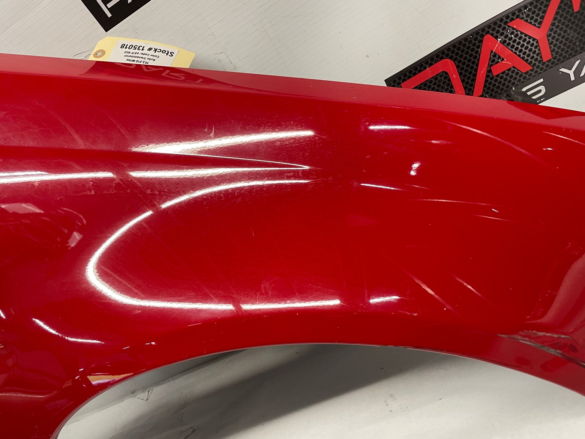 2008 Pontiac G8 GT RH Passenger Fender Red OEM - Day's Parts Yard
