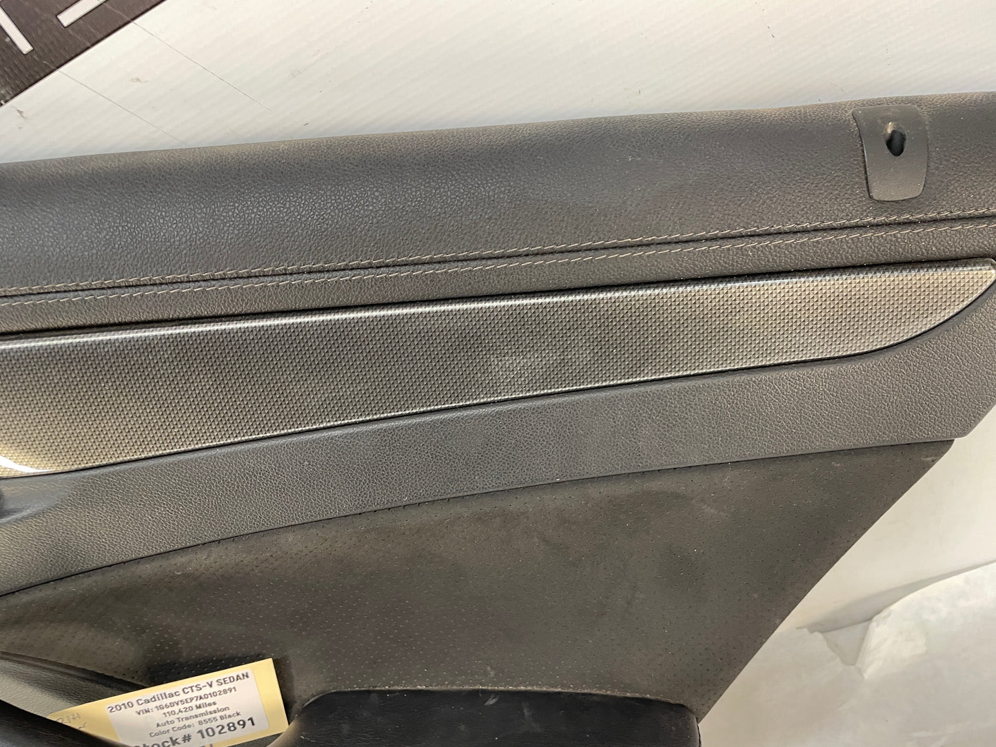 2010 Cadillac CTS-V Sedan RH Passenger Rear Interior Door Panel Trim OEM - Day's Parts Yard