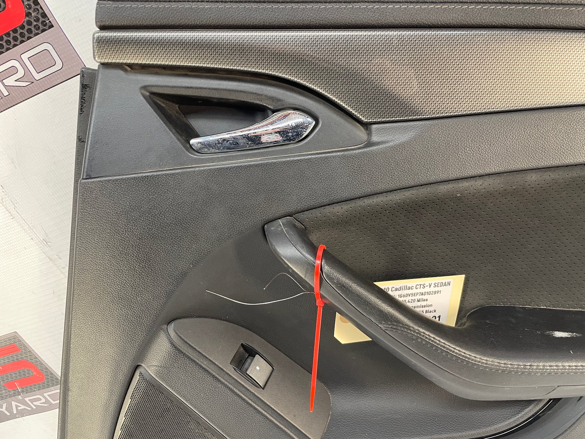 2010 Cadillac CTS-V Sedan RH Passenger Rear Interior Door Panel Trim OEM - Day's Parts Yard