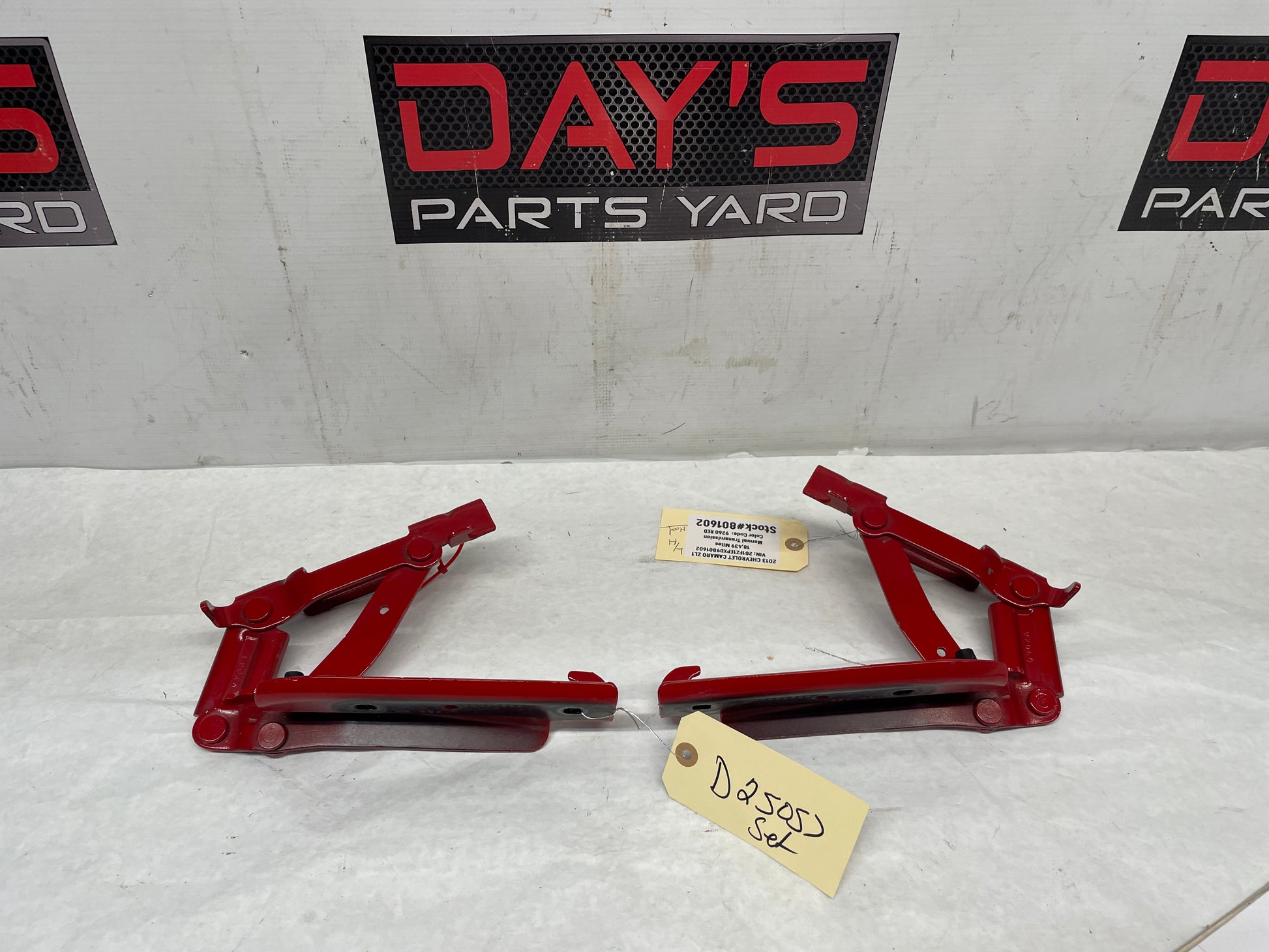 2013 Chevy Camaro ZL1 RH & LH Hood Hinges OEM - Day's Parts Yard