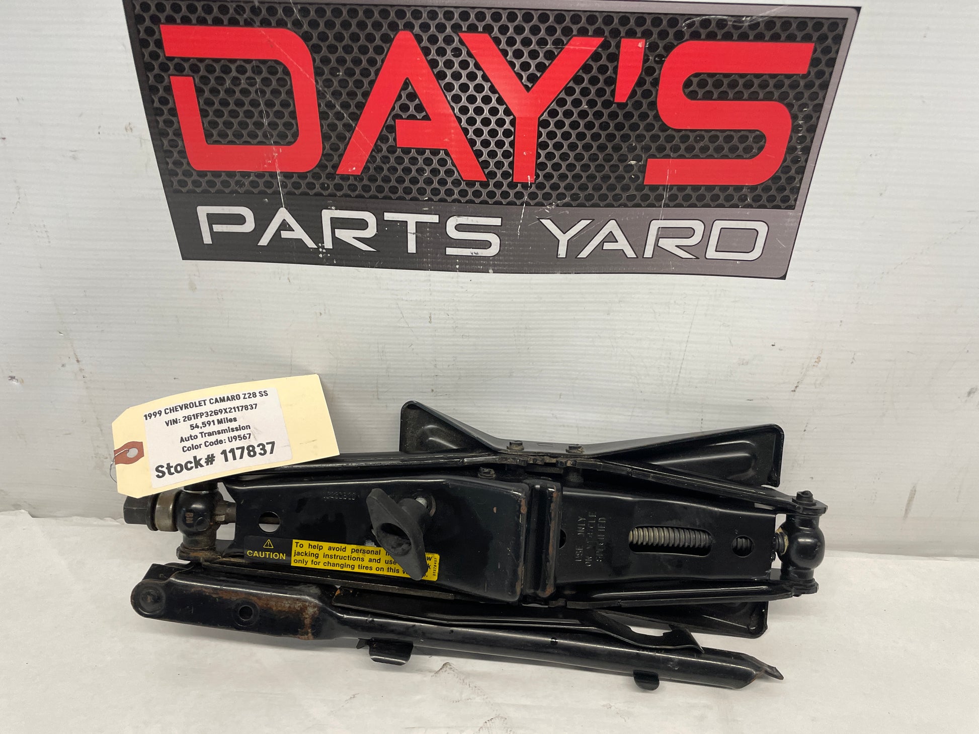 1999 Chevy Camaro Z28 SS Factory OEM Spare Tire Jack Tool Kit Assembly - Day's Parts Yard