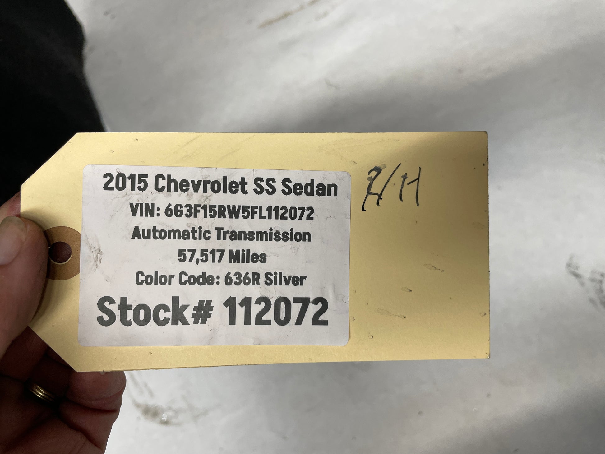 2015 Chevy SS Sedan RH Passenger Rear Fender Liner OEM - Day's Parts Yard