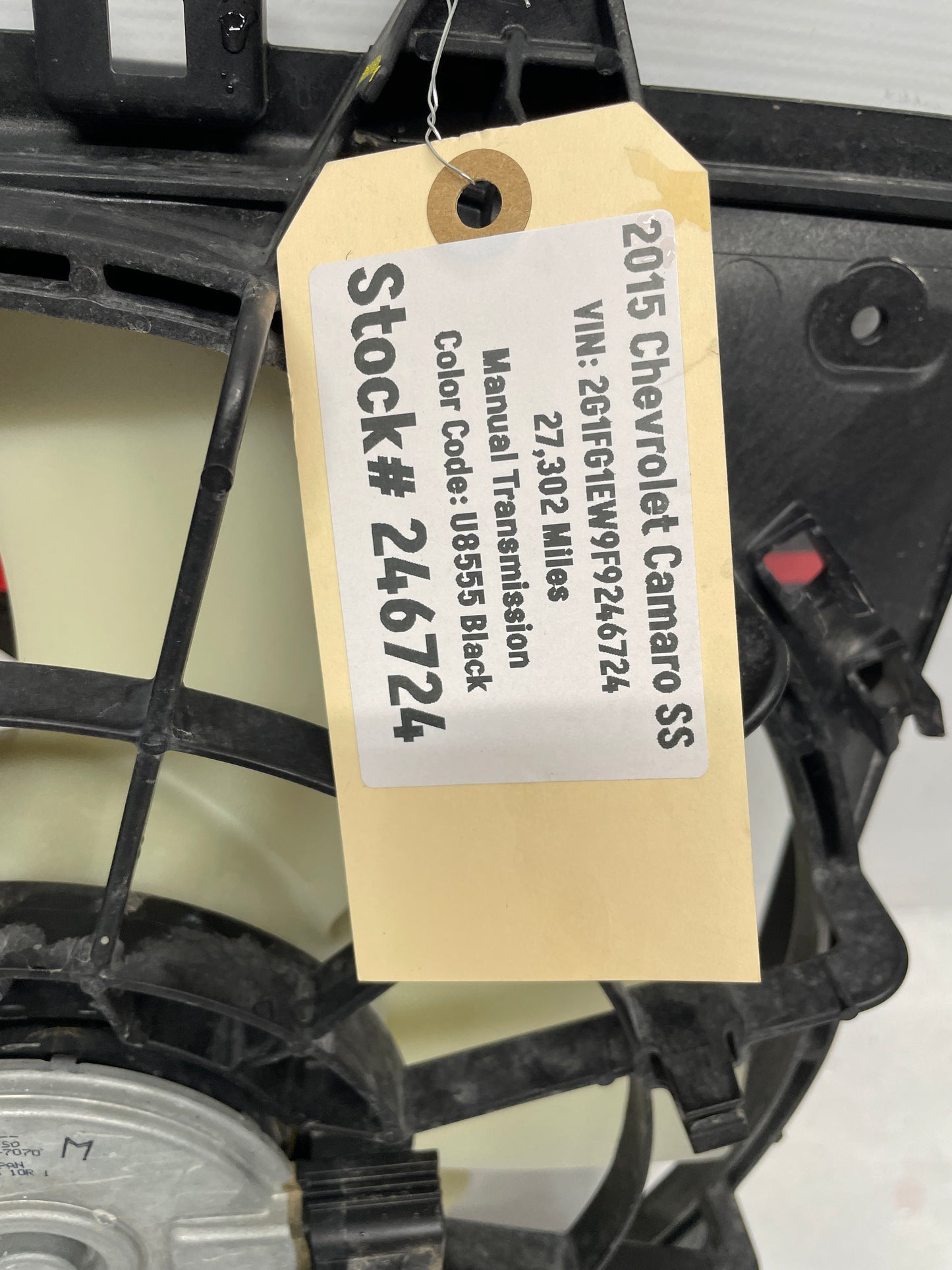 2015 Chevy Camaro SS Radiator Dual Electric Coolant Cooling Fans OEM