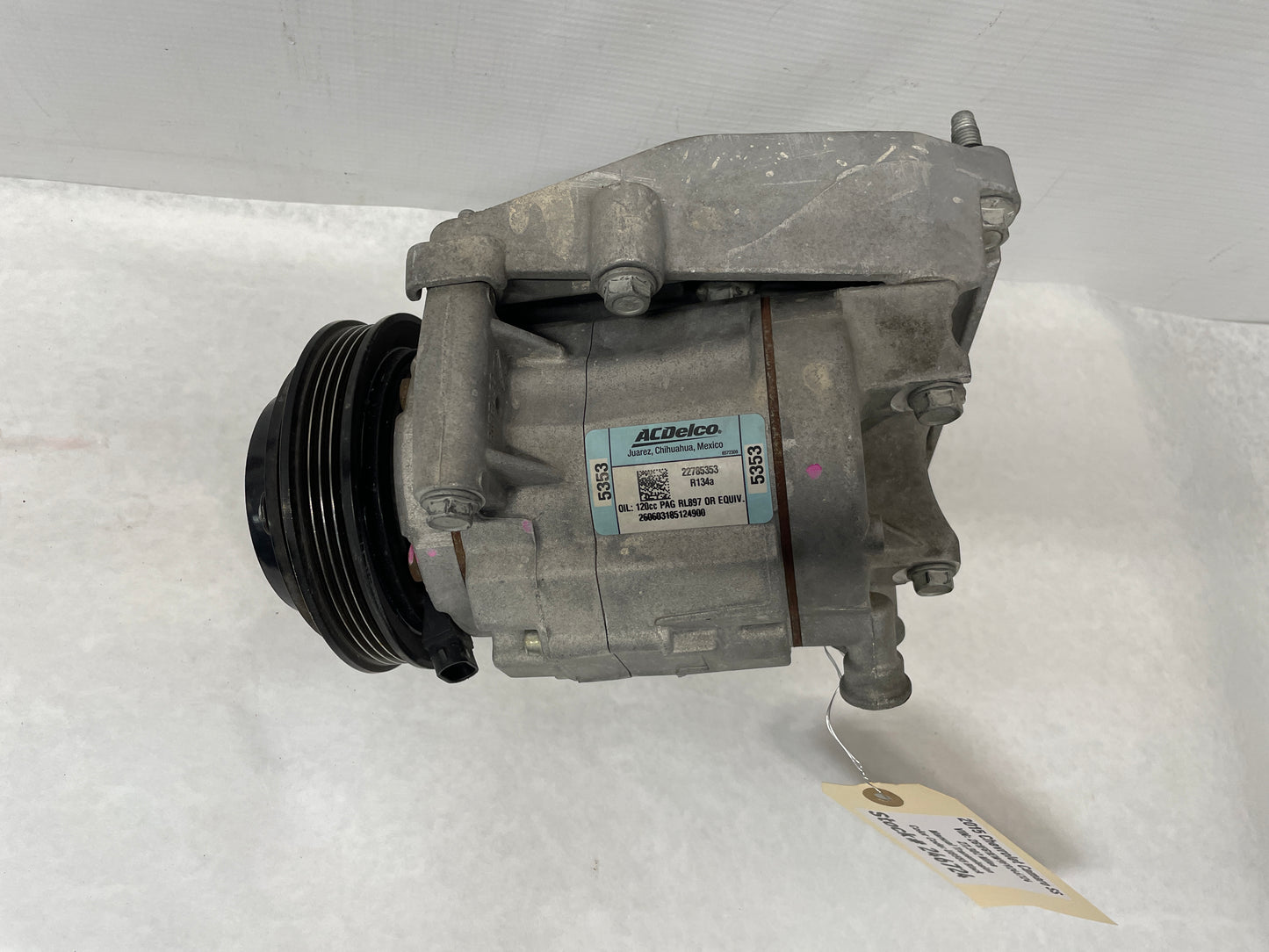 2015 Chevy Camaro SS AC A/C Air Conditioner Compressor & Bracket OEM