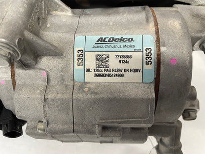 2015 Chevy Camaro SS AC A/C Air Conditioner Compressor & Bracket OEM
