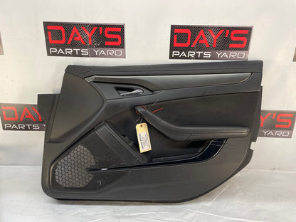 2010 Cadillac CTS-V Sedan RH Passenger Front Interior Door Panel Trim Ebony Black OEM