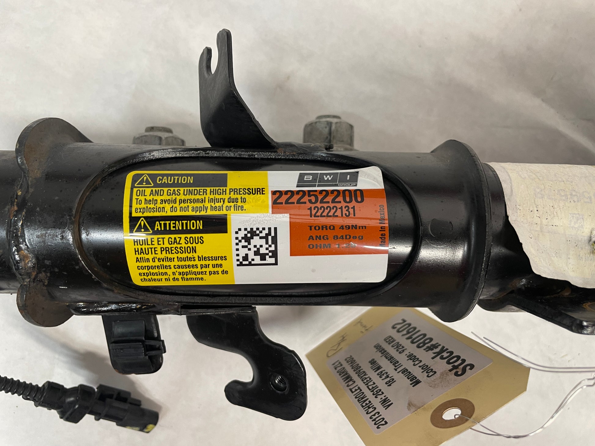 2013 Chevy Camaro ZL1 RH & LH Front  Magnetic Ride Struts  OEM - Day's Parts Yard