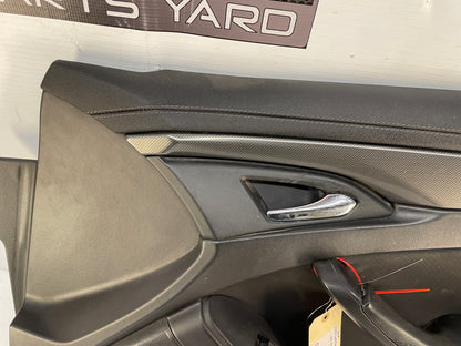 2010 Cadillac CTS-V Sedan RH Passenger Front Interior Door Panel Trim Ebony Black OEM