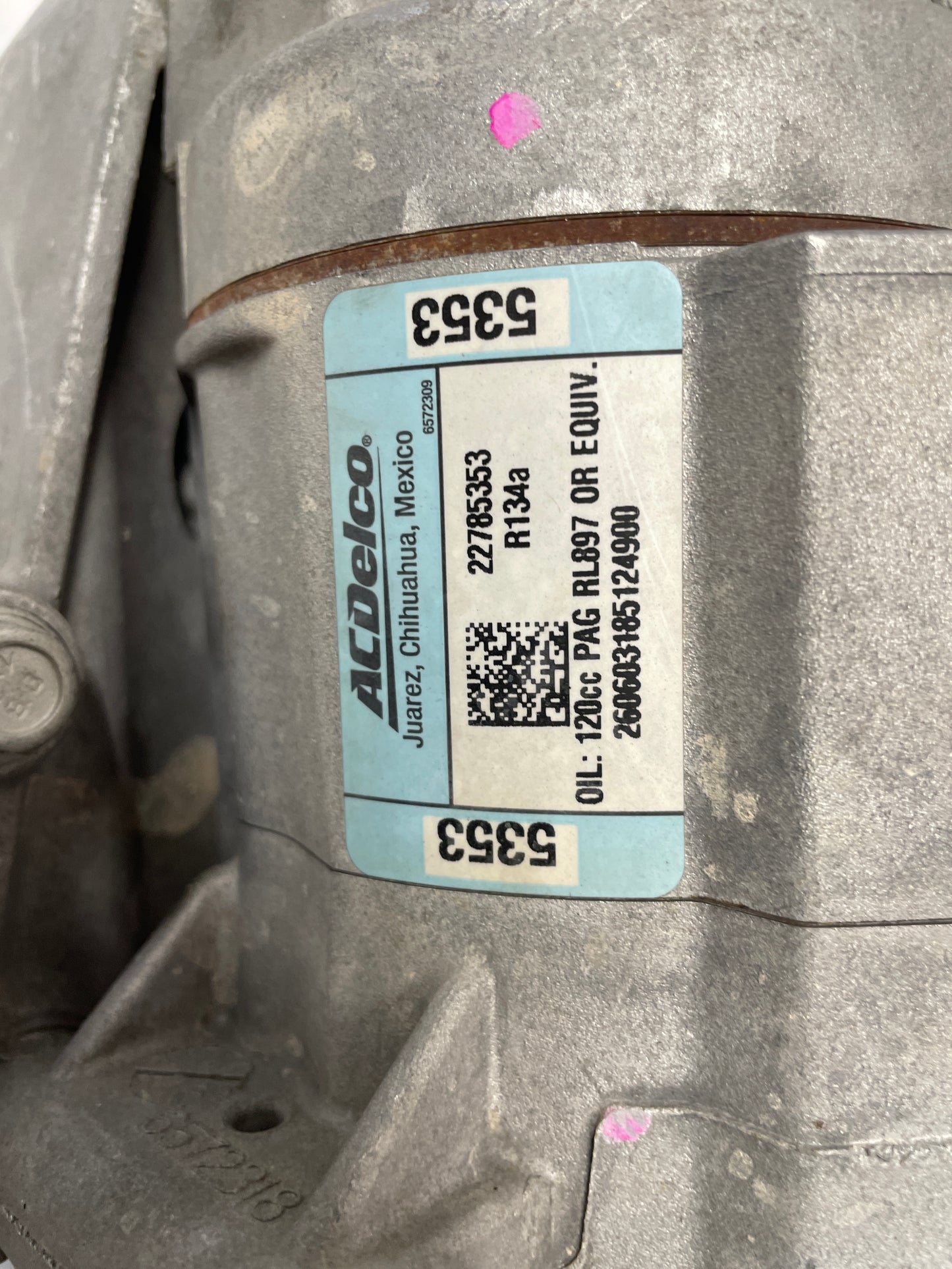2015 Chevy Camaro SS AC A/C Air Conditioner Compressor & Bracket OEM