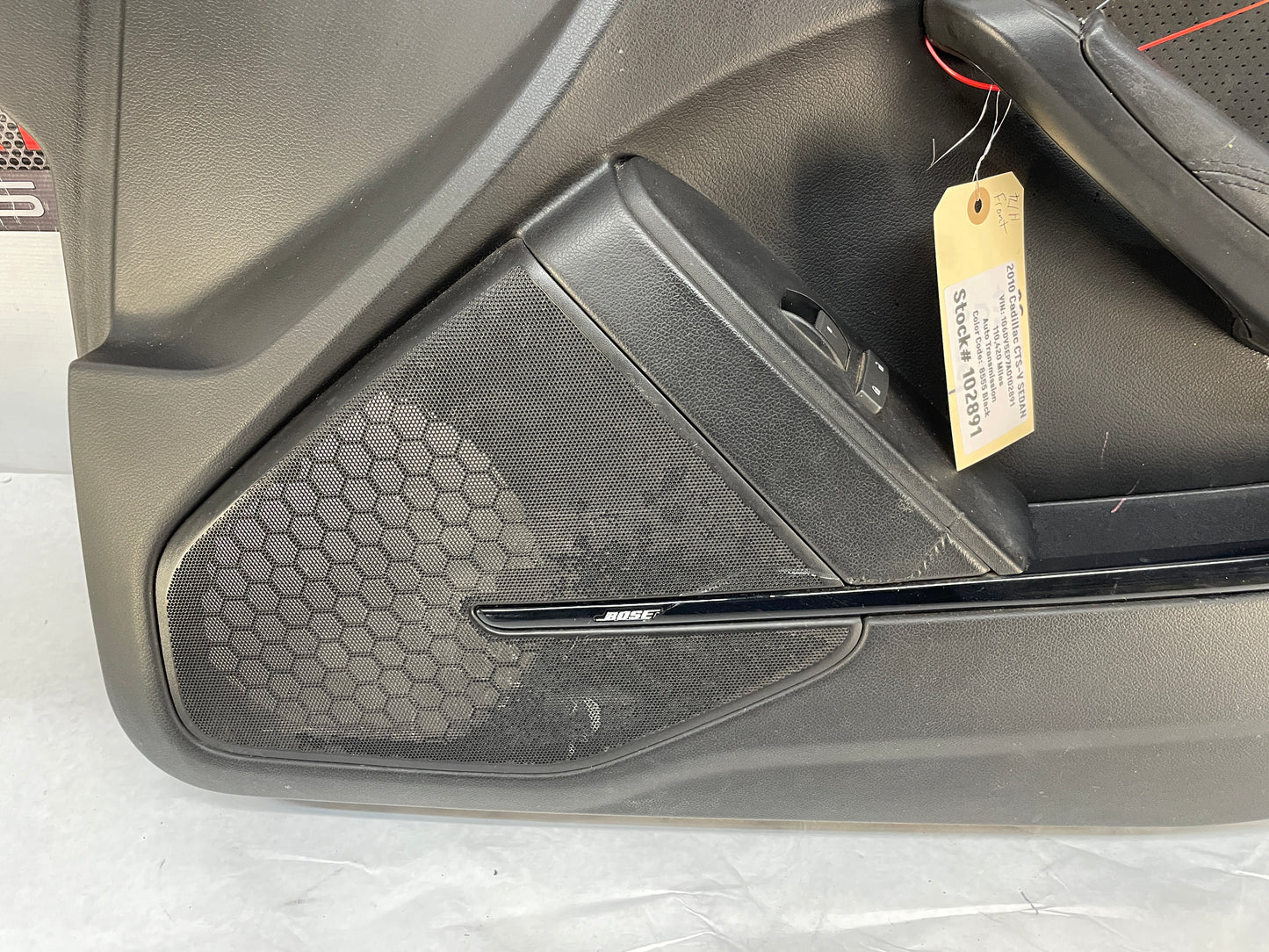 2010 Cadillac CTS-V Sedan RH Passenger Front Interior Door Panel Trim Ebony Black OEM