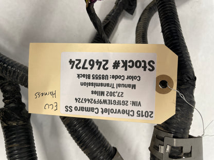 2015 Chevy Camaro SS Engine Motor Transmission Wiring Wire Harness OEM