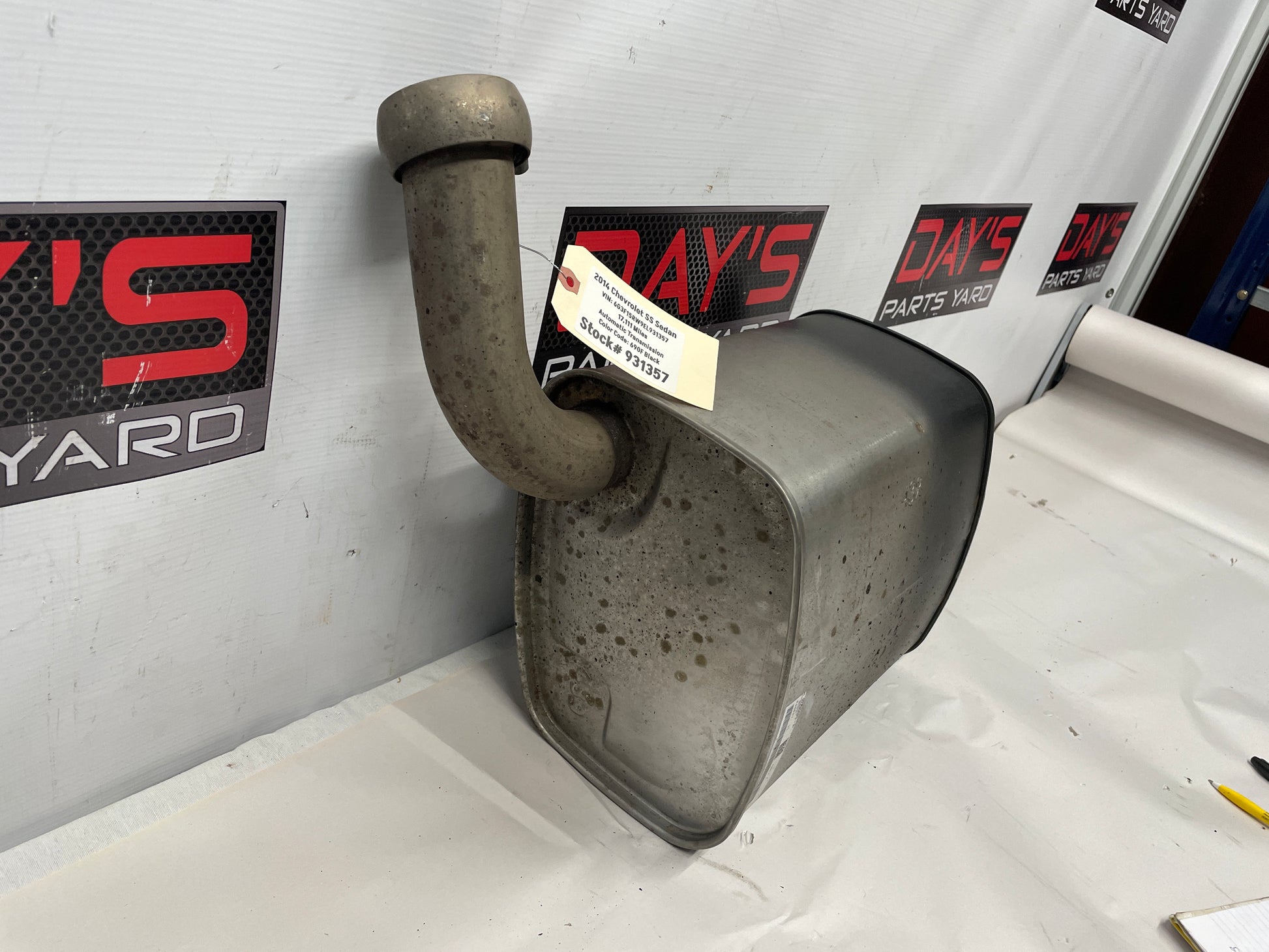 2014 Chevy SS Sedan Factory OEM LH Driver Exhaust Mufflers - Day's Parts Yard