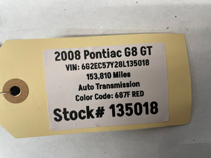 2008 Pontiac G8 GT Over Head Console Dome Light Frame Bracket Brace Bezel OEM