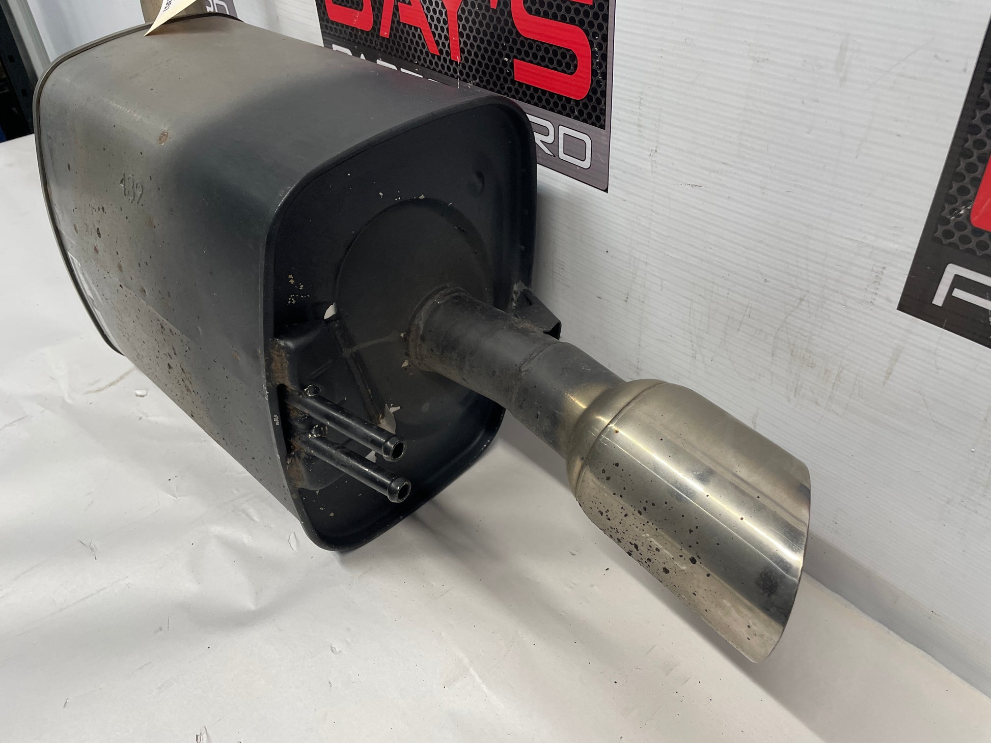 2014 Chevy SS Sedan Factory OEM LH Driver Exhaust Mufflers - Day's Parts Yard