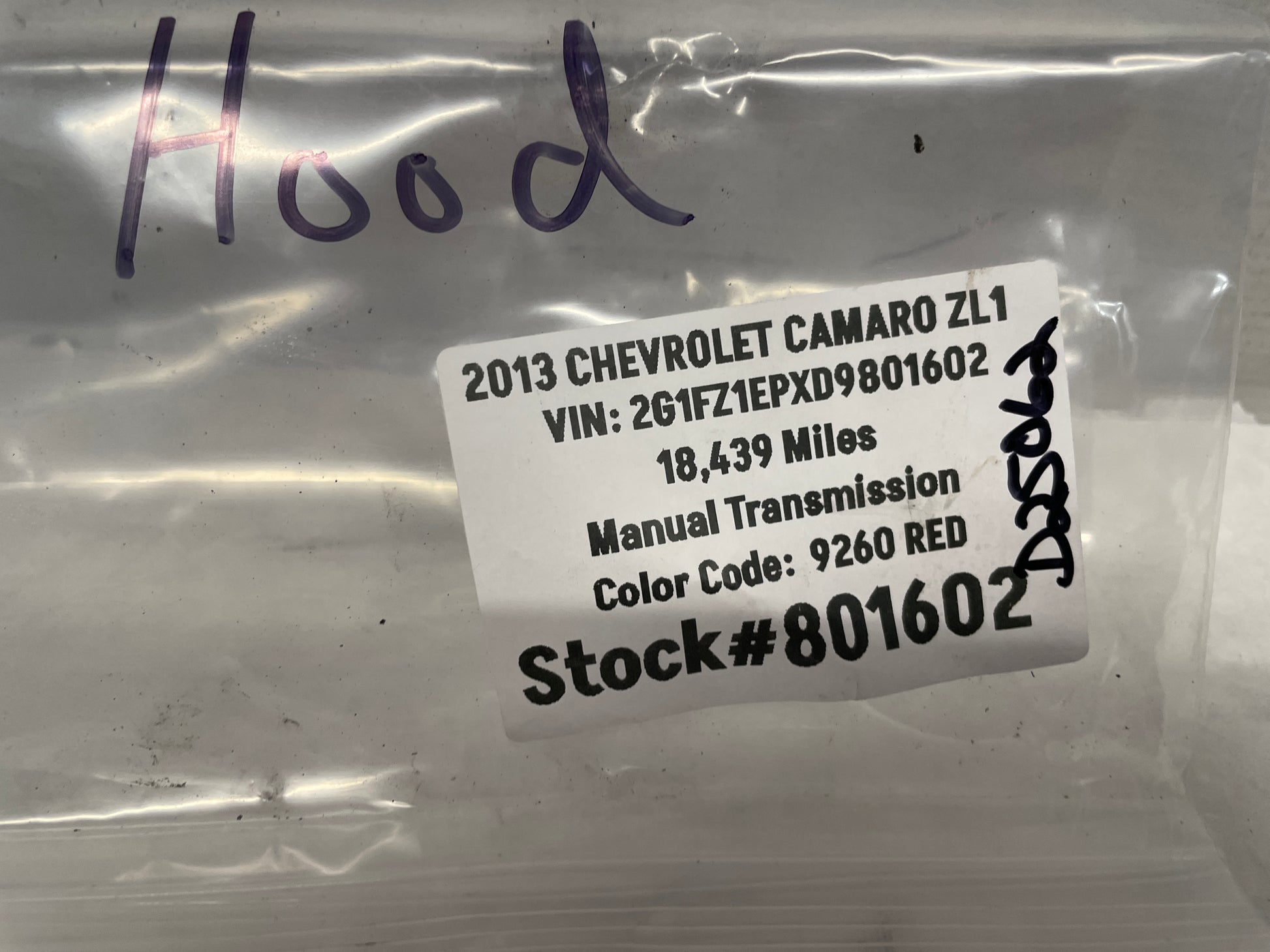 2013 Chevy Camaro ZL1 Hood Lock Latch OEM - Day's Parts Yard