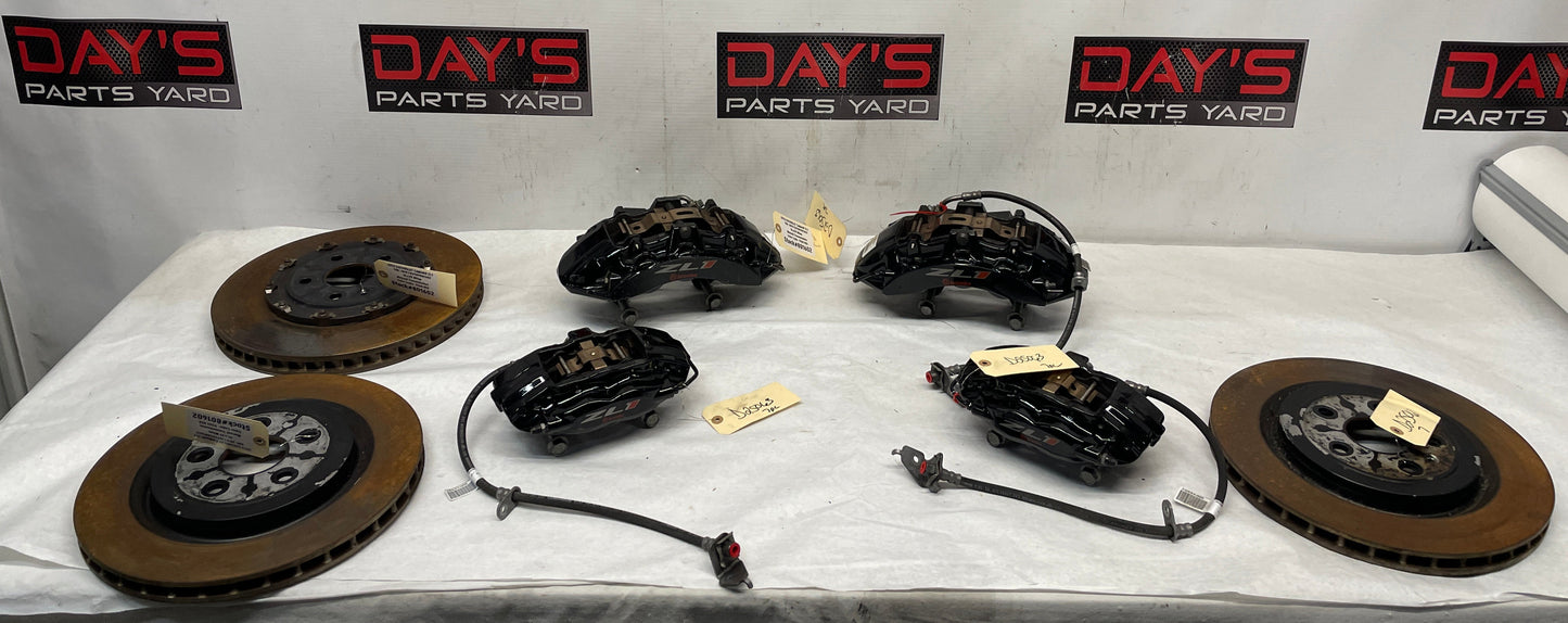 2013 Chevy Camaro ZL1 Front and Rear Calipers w/ Rotors OEM - Day's Parts Yard