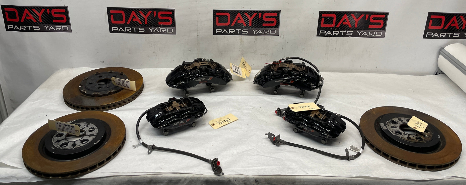 2013 Chevy Camaro ZL1 Front and Rear Calipers w/ Rotors OEM - Day's Parts Yard
