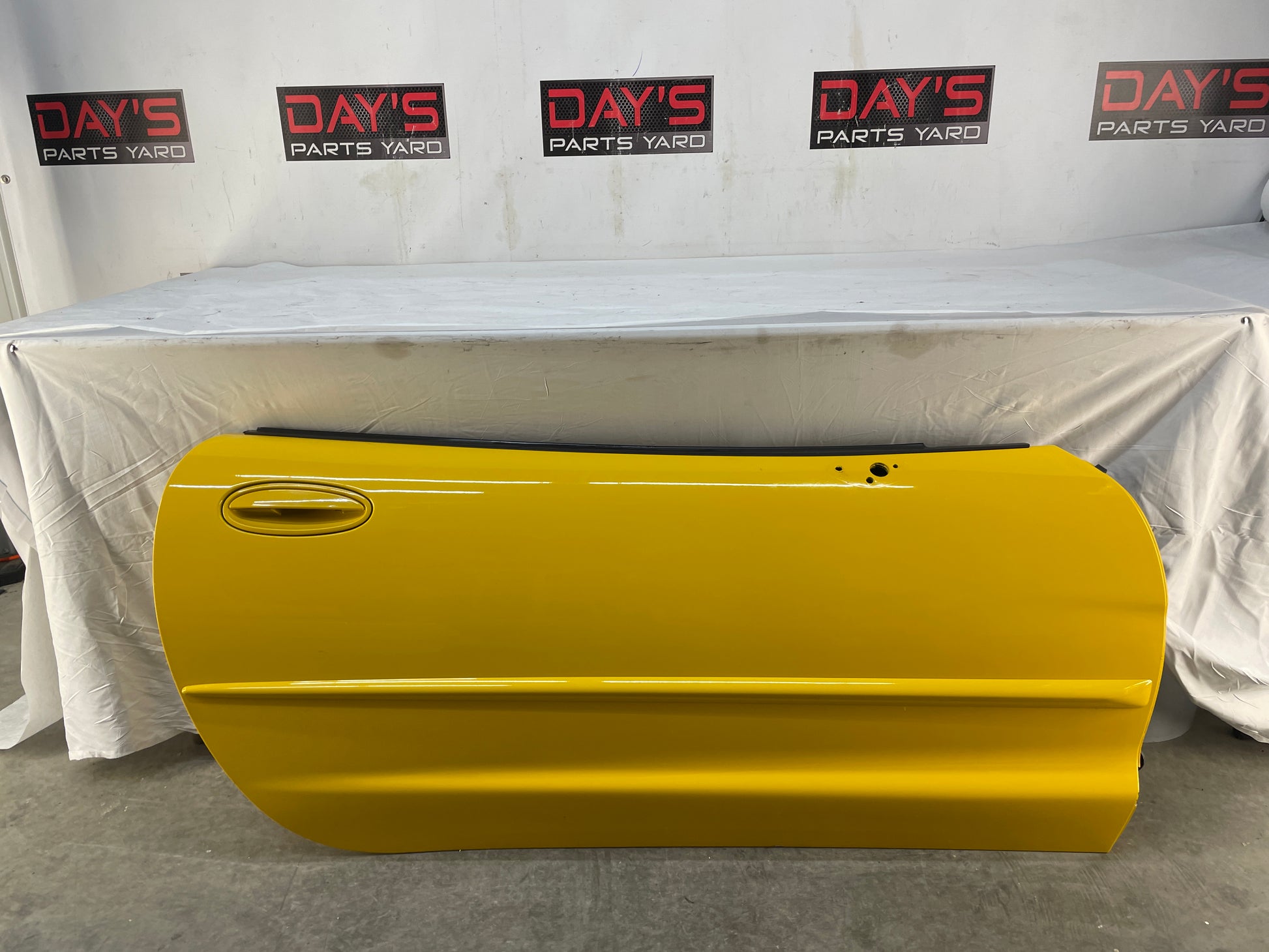 2004 Chevy C5 Corvette Z06 RH Passenger Exterior Door Yellow OEM - Day's Parts Yard