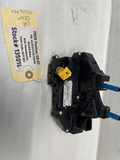 2008 Pontiac G8 GT LH Driver Rear Door Lock Actuator OEM - Day's Parts Yard