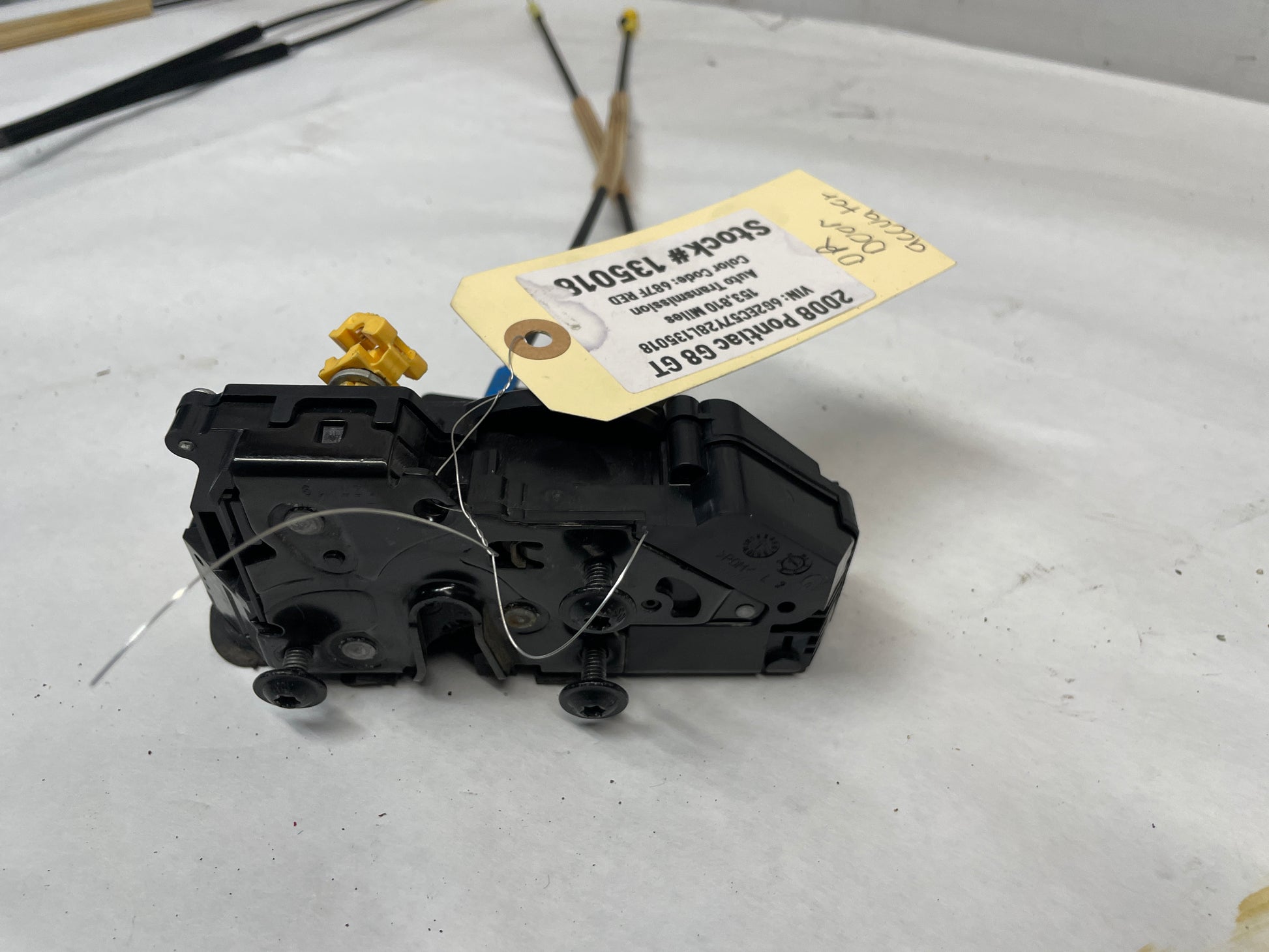 2008 Pontiac G8 GT LH Driver Rear Door Lock Actuator OEM - Day's Parts Yard