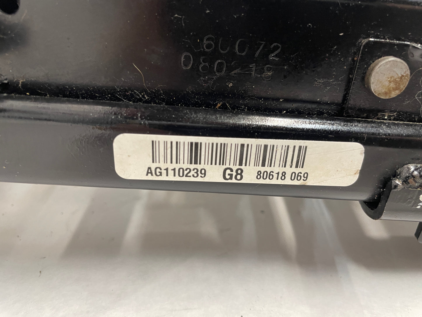 2009 Pontiac G8 GT LH Driver Front Bottom Seat Rail OEM - Day's Parts Yard