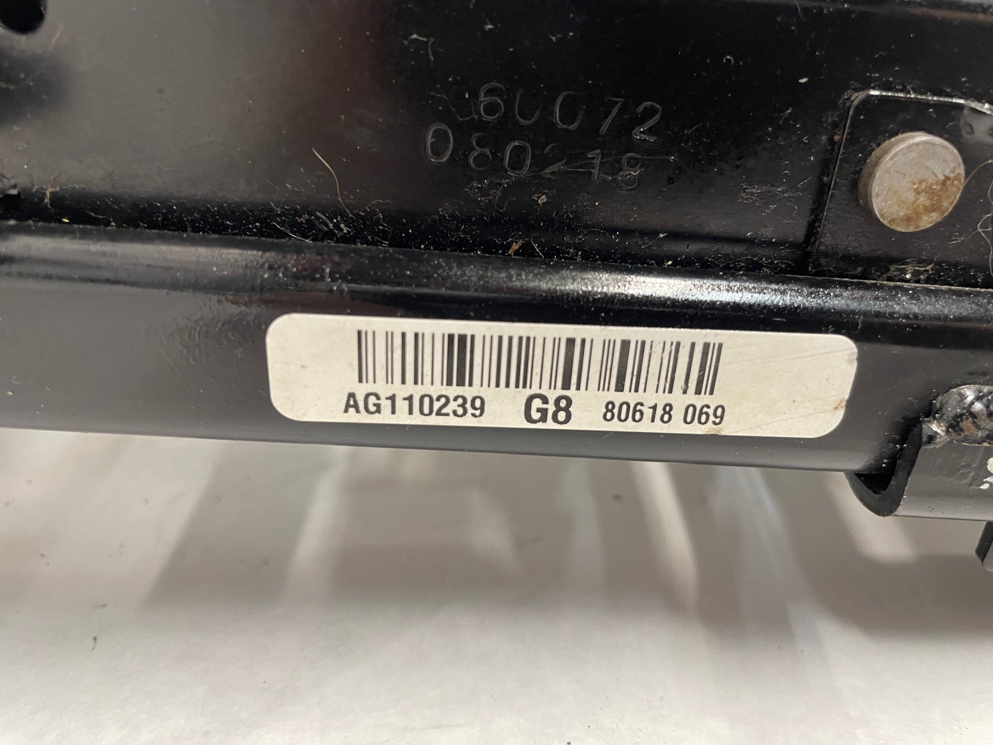 2009 Pontiac G8 GT LH Driver Front Bottom Seat Rail OEM - Day's Parts Yard