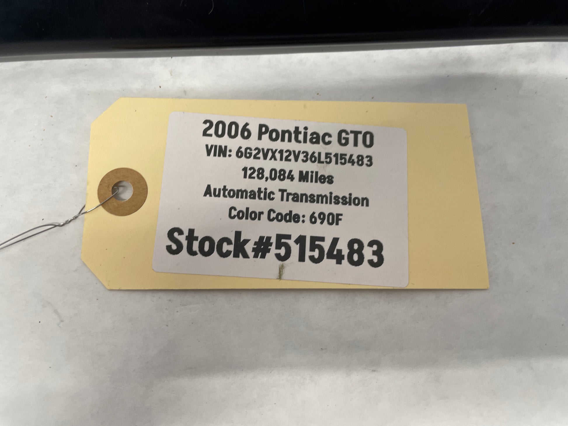 2005 Pontiac GTO LH Driver Exterior B Pillar Window Trim Applique Cover OEM - Day's Parts Yard