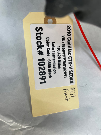 2010 Cadillac CTS-V Sedan RH Passenger Front Fender Black OEM