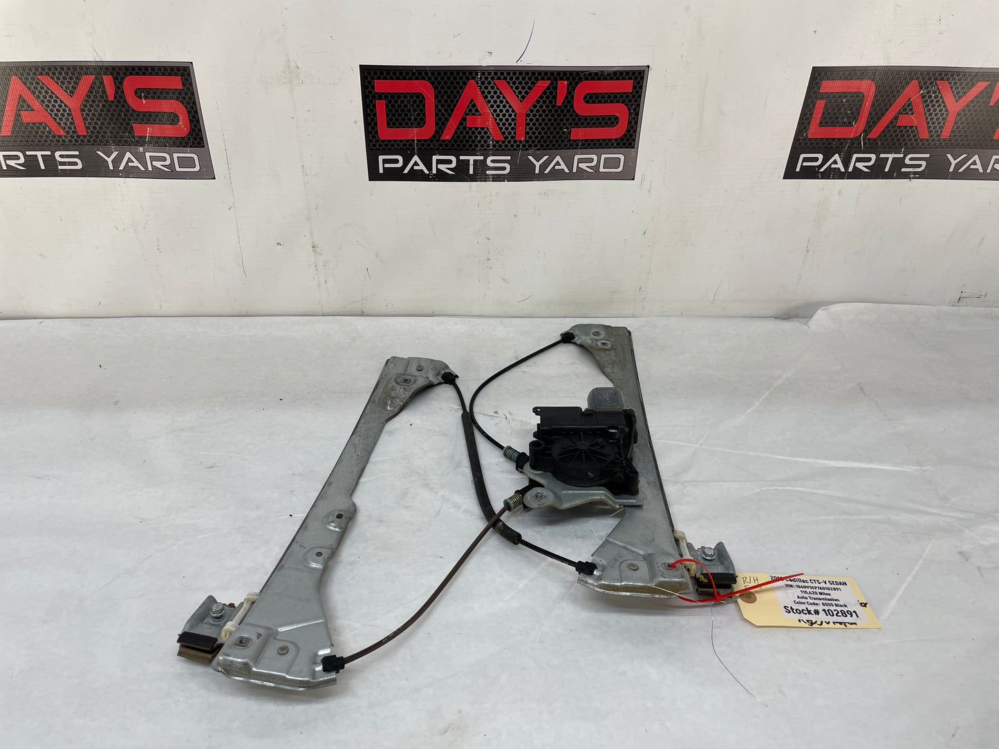2010 Cadillac CTS-V Sedan RH Passenger Front Window Regulator w/ Motor OEM