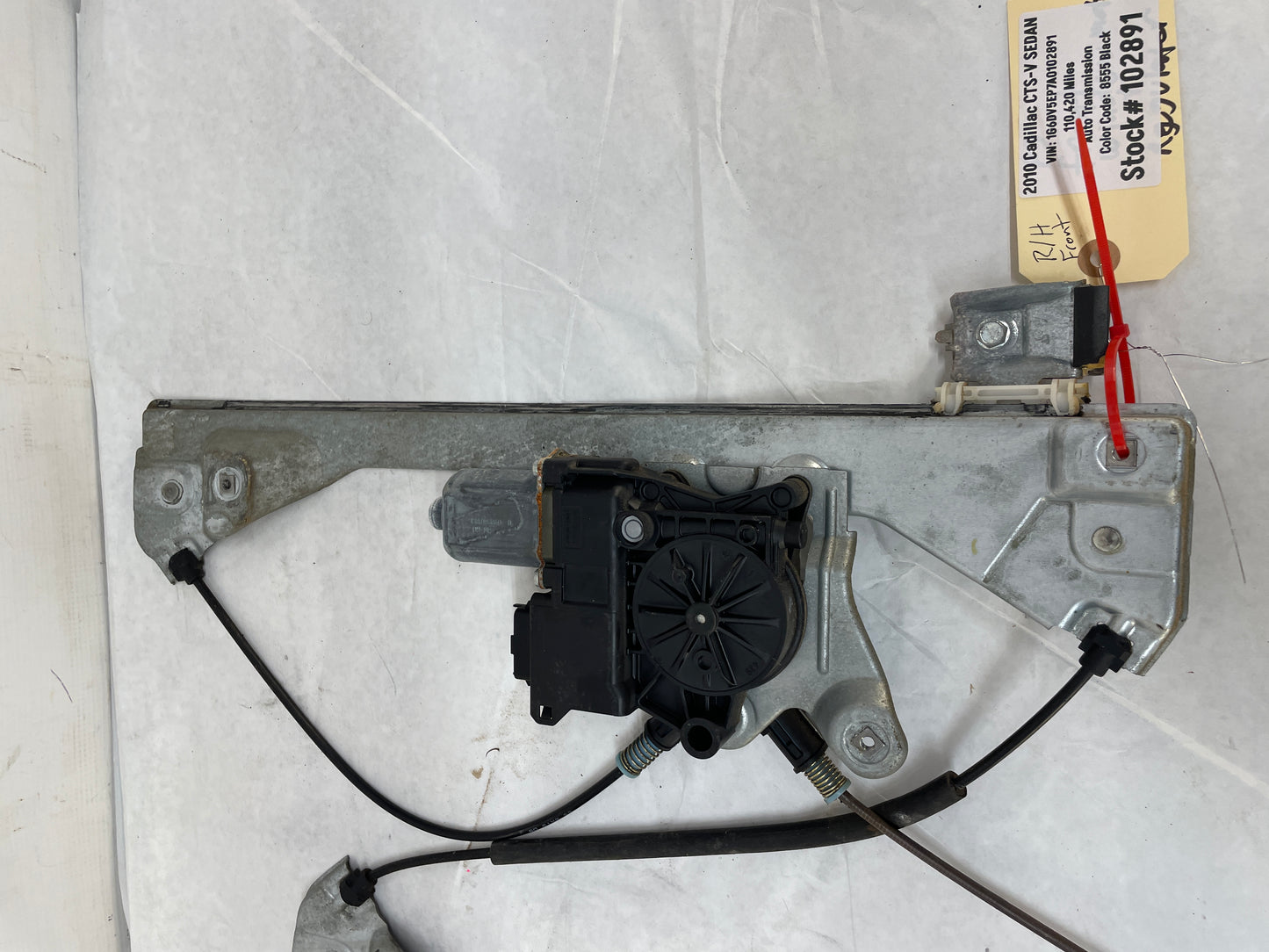 2010 Cadillac CTS-V Sedan RH Passenger Front Window Regulator w/ Motor OEM