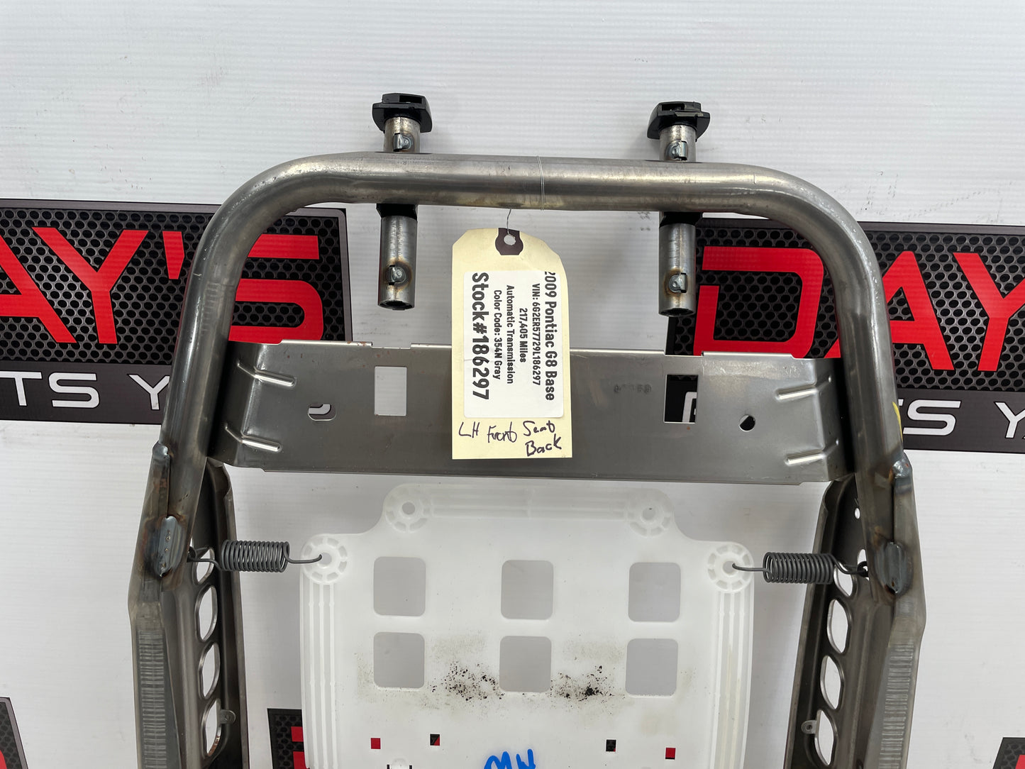 2009 Pontiac G8 Base Front LH Driver Top Back Frame Section OEM - Day's Parts Yard