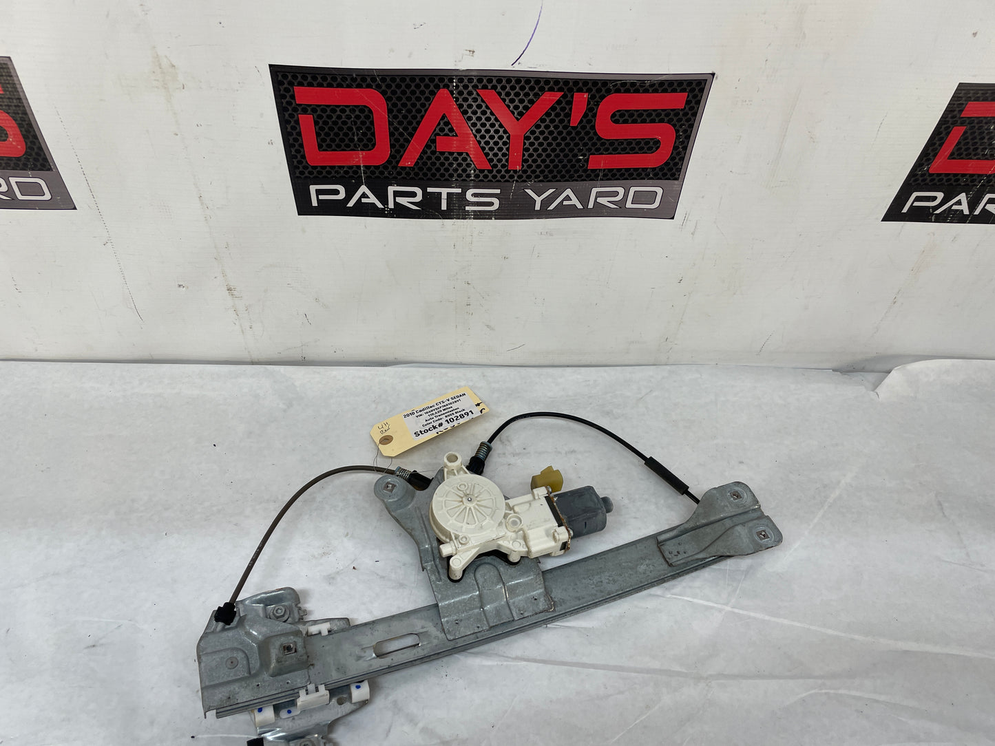 2010 Cadillac CTS-V Sedan LH Driver Rear Window Regulator w/ Motor OEM