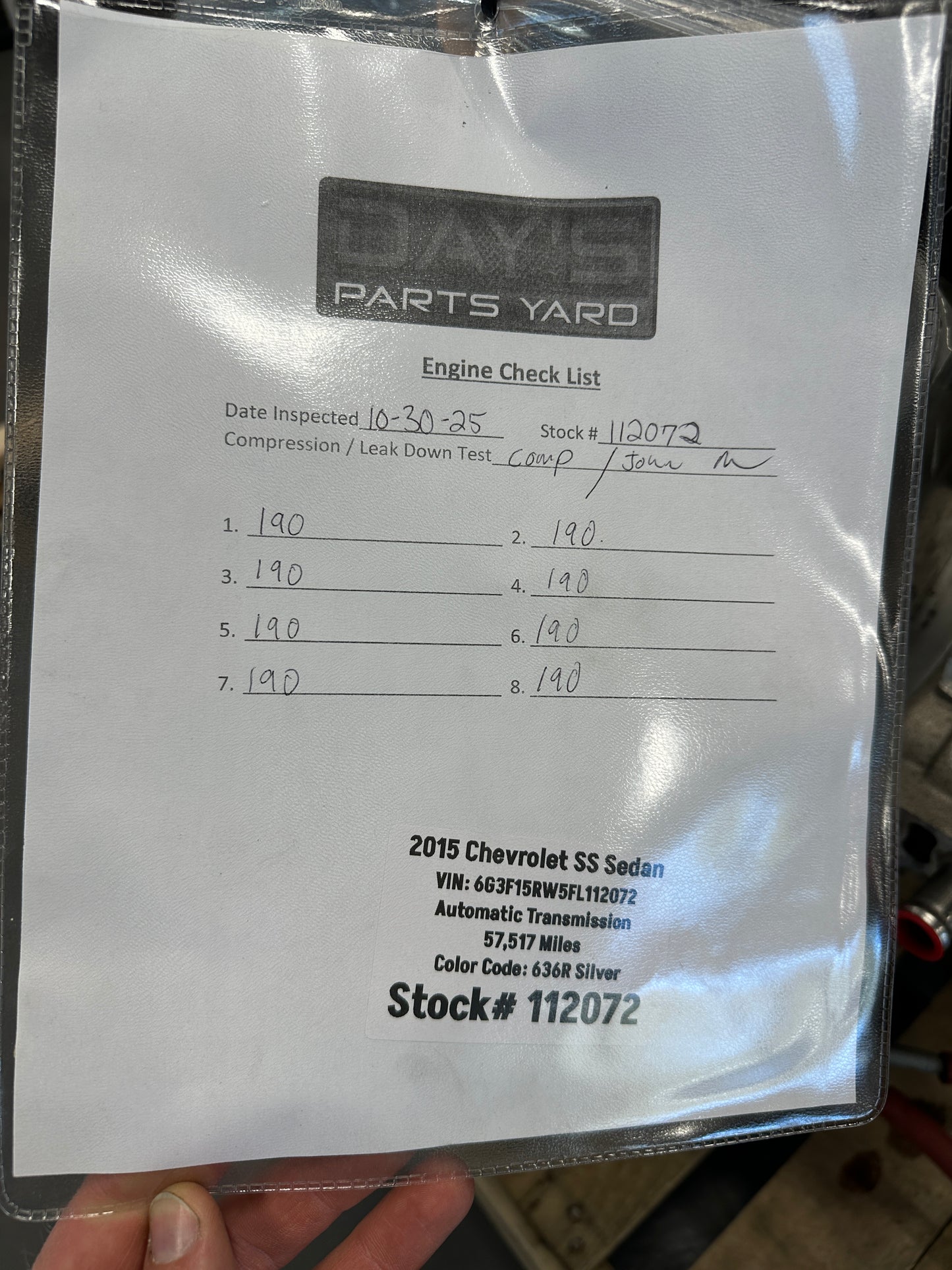 6.2L LS3 Engine 6L80 Automatic Transmission Drivetrain Pullout 415HP 57k