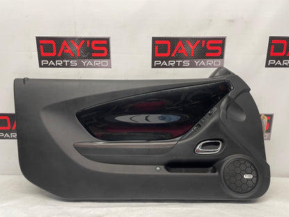 2013 Chevy Camaro ZL1 LH Driver Carbon Flash Front Interior Door Panel OEM - Day's Parts Yard