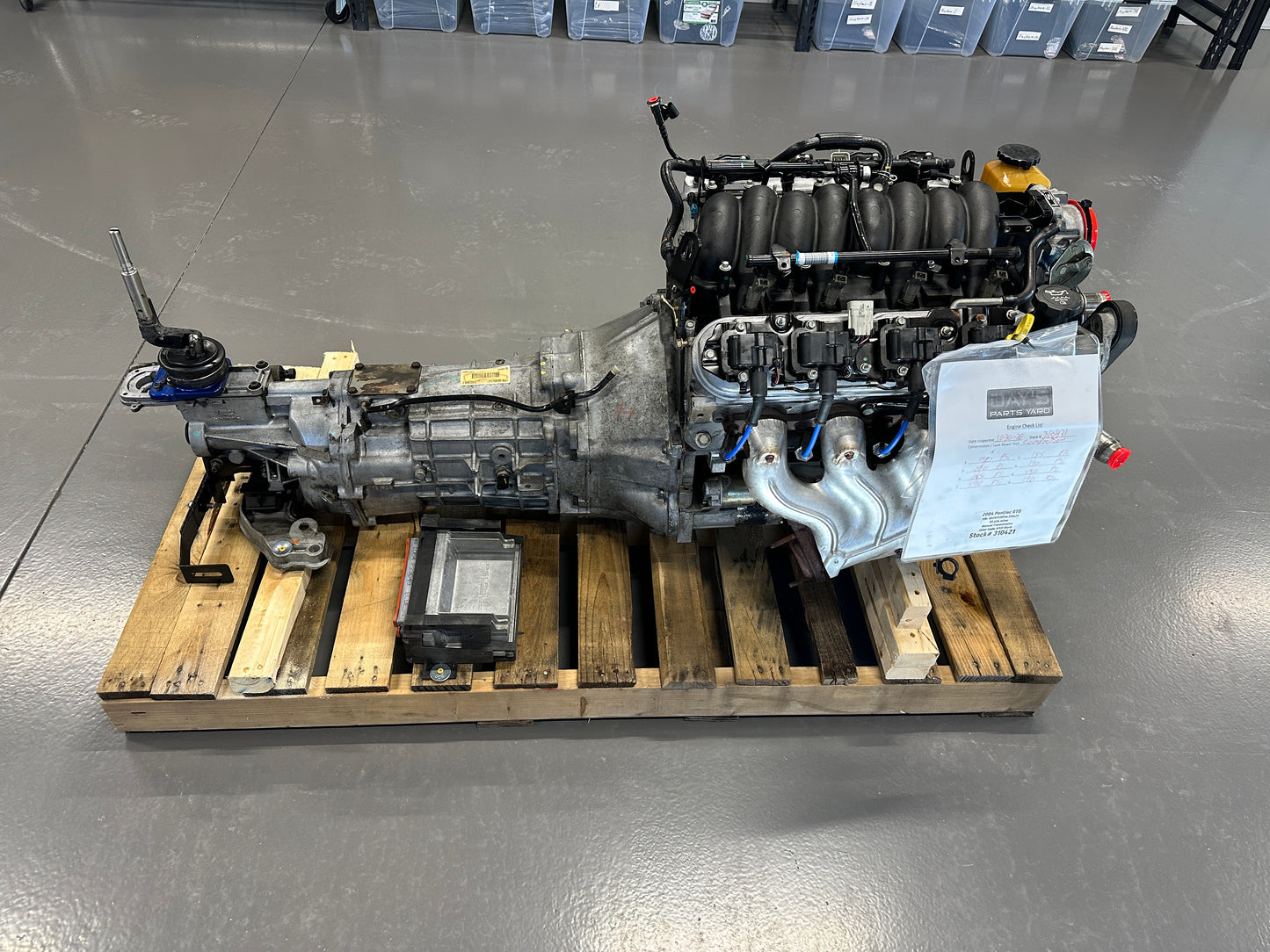 5.7L LS1 Engine T56 Manual Transmission Drivetrain Pullout 350HP 55K