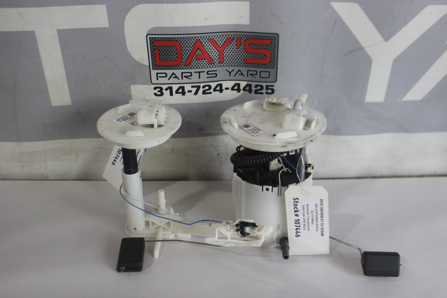 2015 Chevy SS Sedan Fuel Pump & Lever Seder OEM - Day's Parts Yard