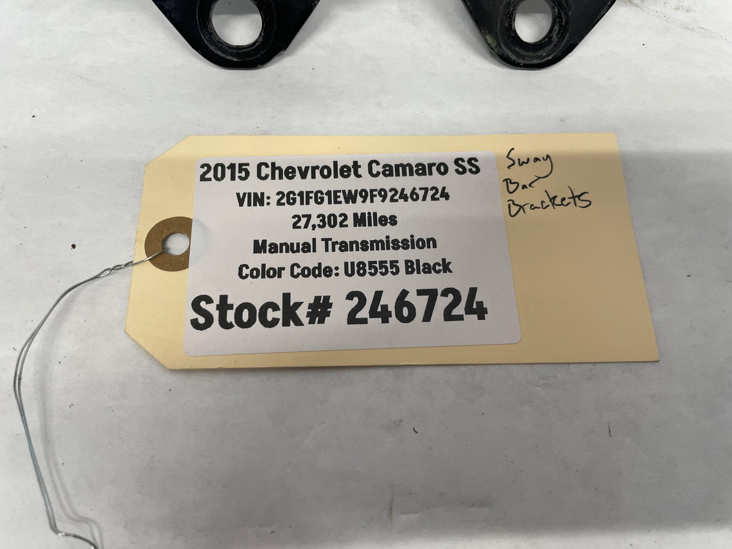 2015 Chevy Camaro SS Front Sway Bar Brackets OEM