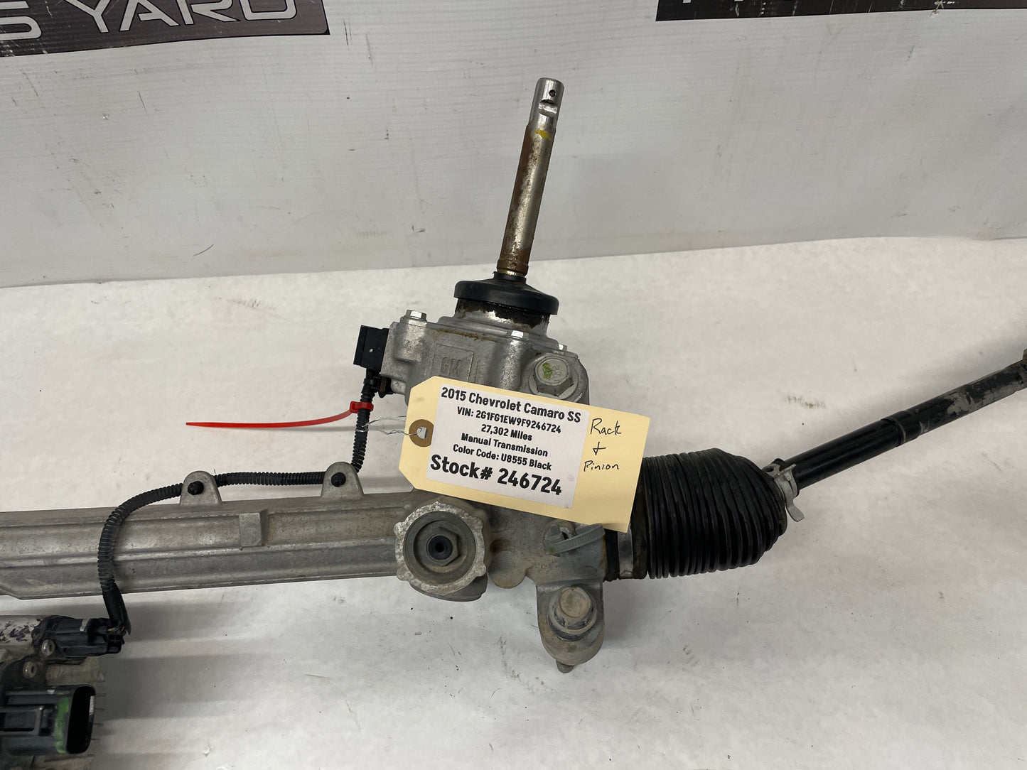 2015 Chevy Camaro SS Steering Rack and Pinion Gear OEM