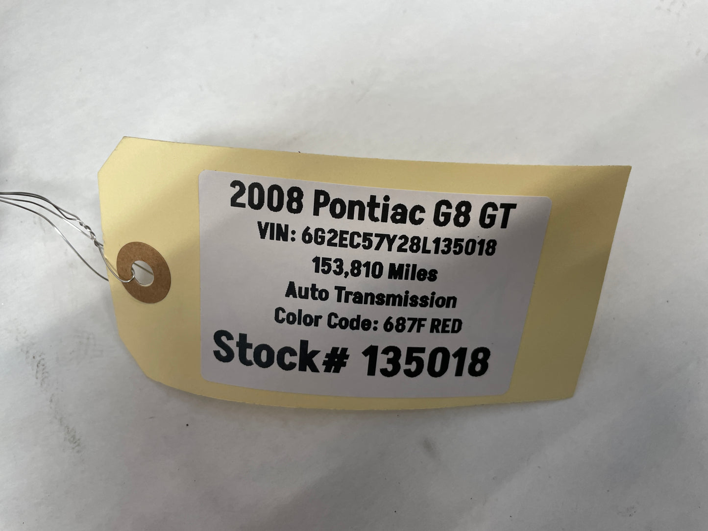 2008 Pontiac G8 GT RH Passenger Exterior Outside Door Mirror Red OEM - Day's Parts Yard