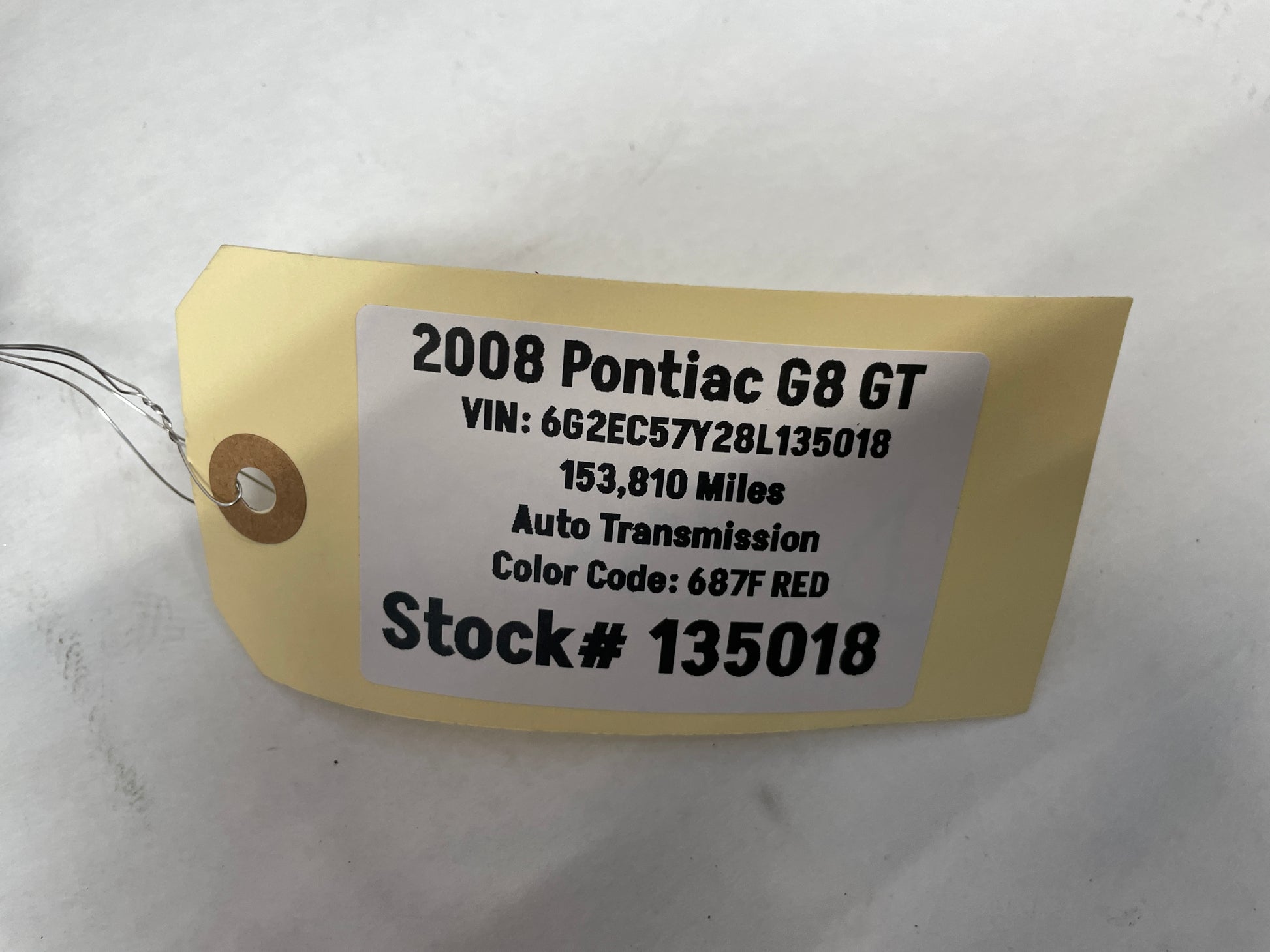 2008 Pontiac G8 GT RH Passenger Exterior Outside Door Mirror Red OEM - Day's Parts Yard