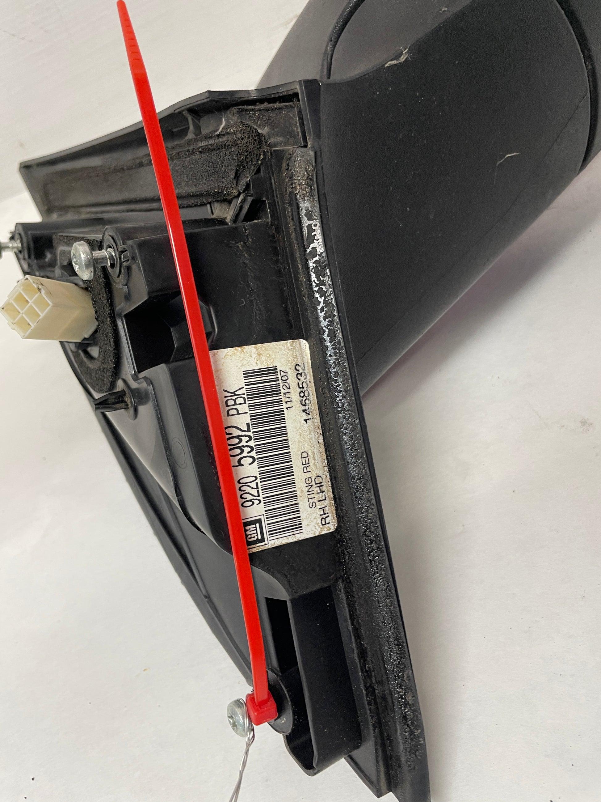 2008 Pontiac G8 GT RH Passenger Exterior Outside Door Mirror Red OEM - Day's Parts Yard
