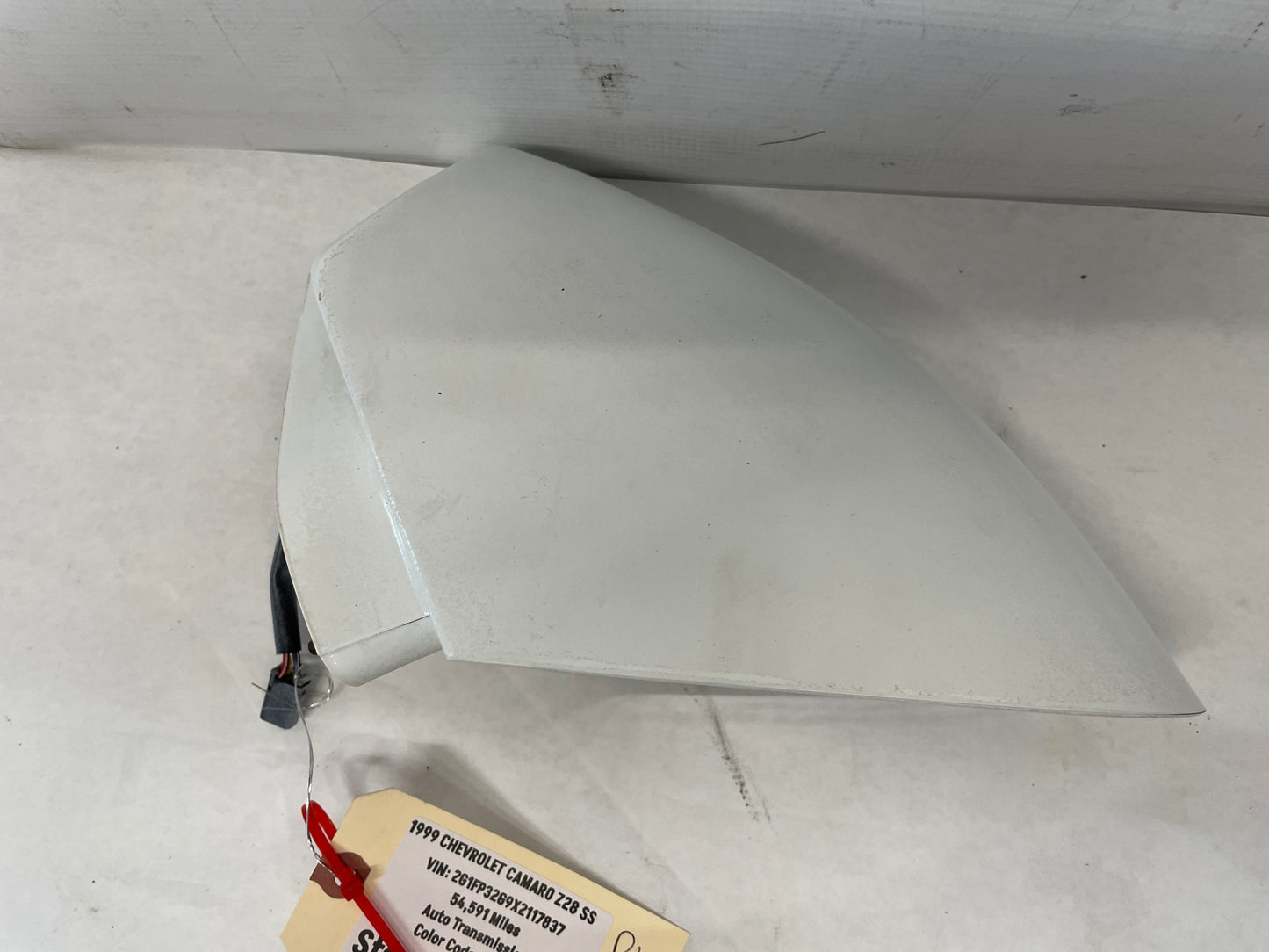 1999 Chevy Camaro Z28 SS RH Passenger Exterior Mirror White OEM - Day's Parts Yard