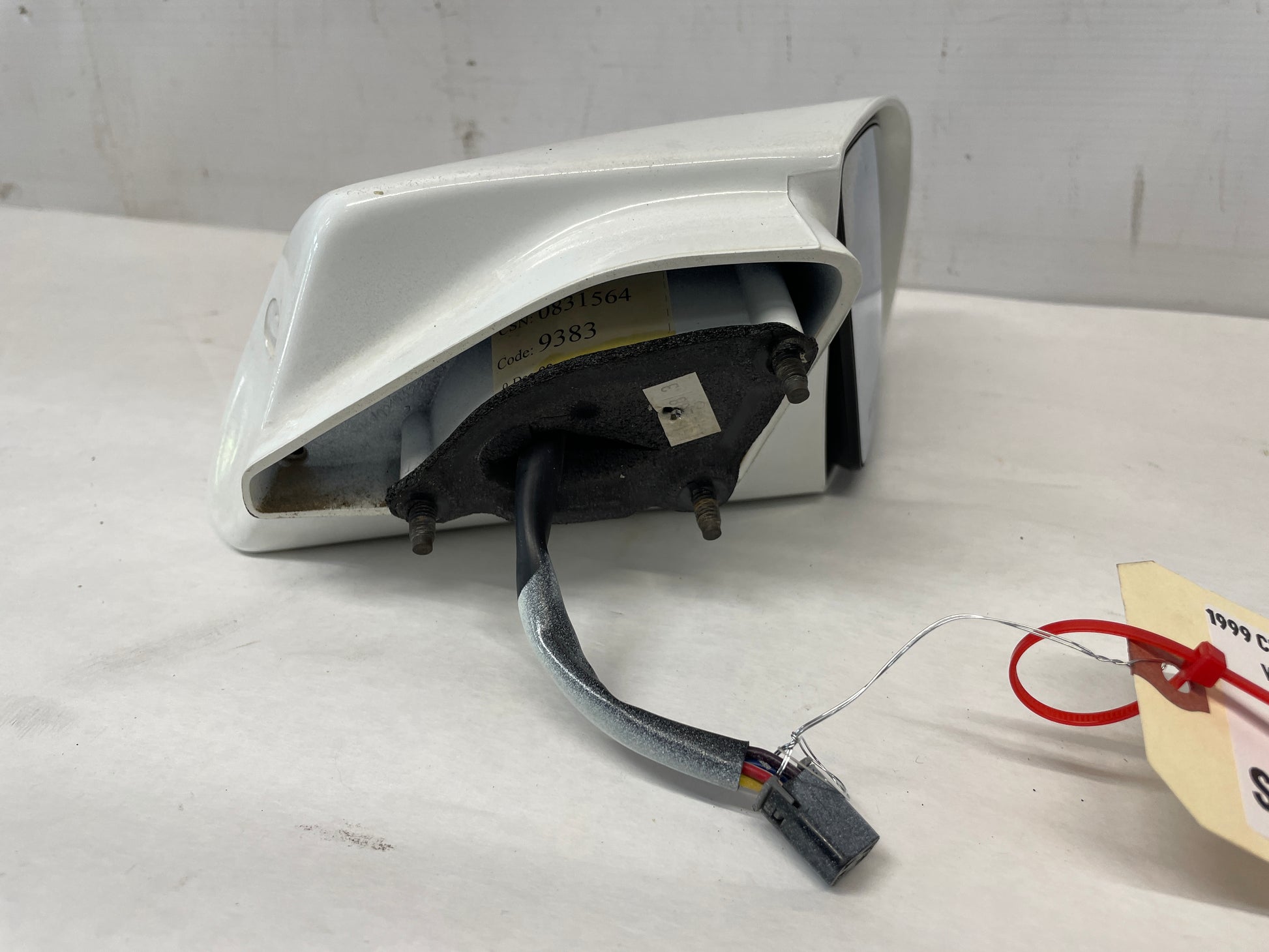 1999 Chevy Camaro Z28 SS RH Passenger Exterior Mirror White OEM - Day's Parts Yard